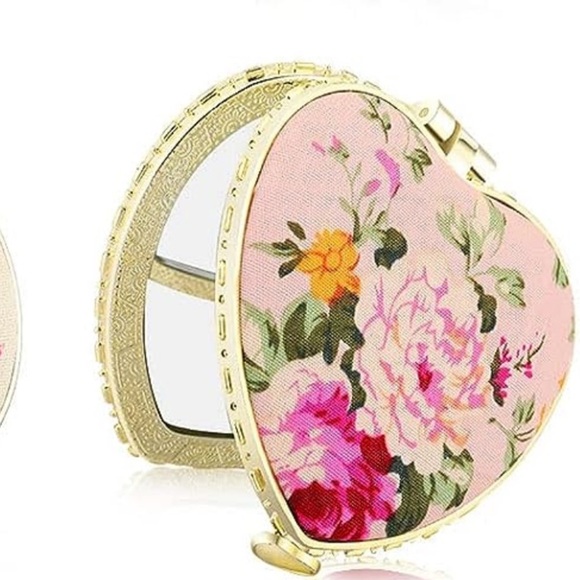 Floral compact Mirror - Picture 1 of 2